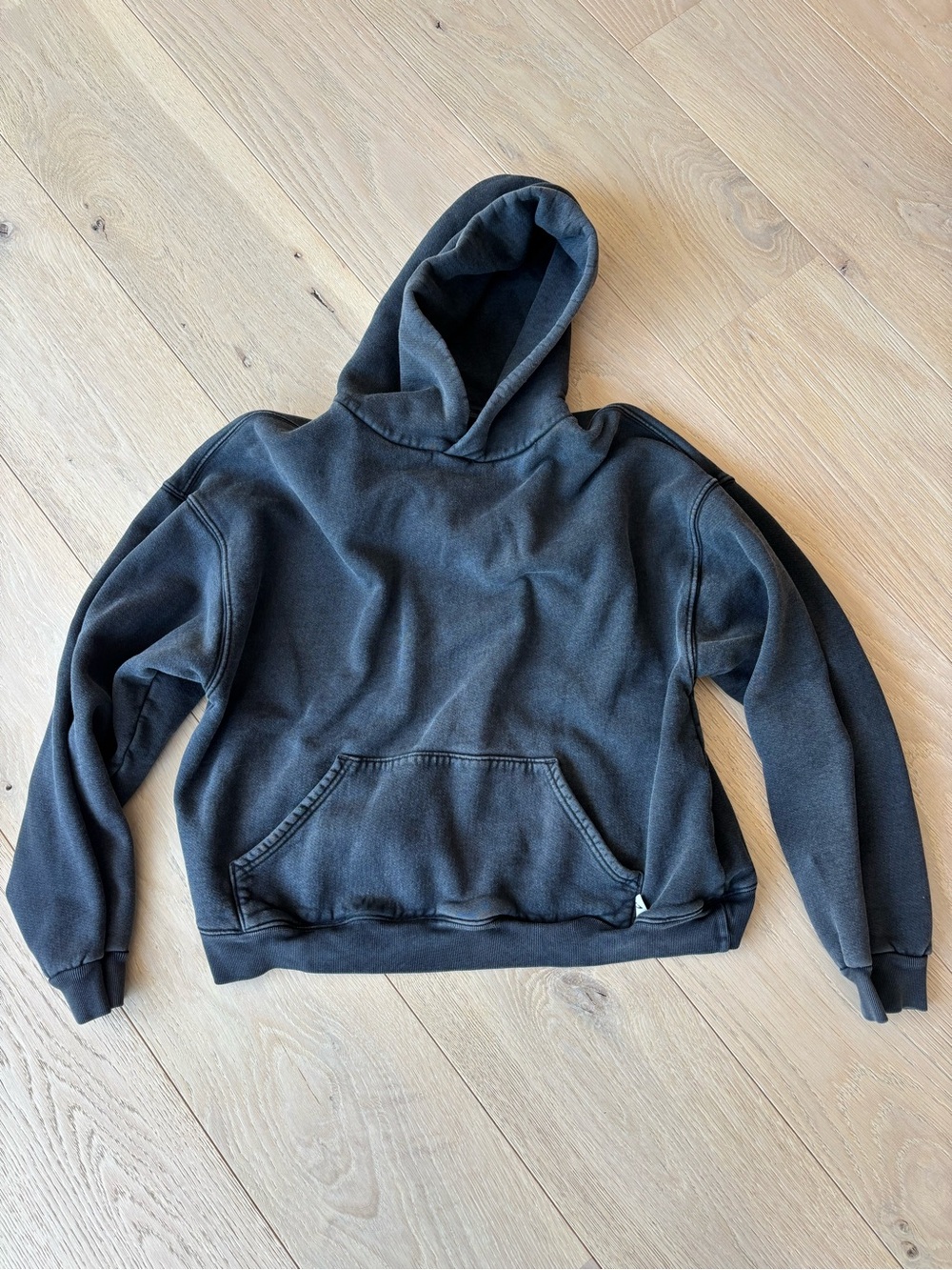 Akimbo Cozy “Washed Black” Hooded Sweatshirt